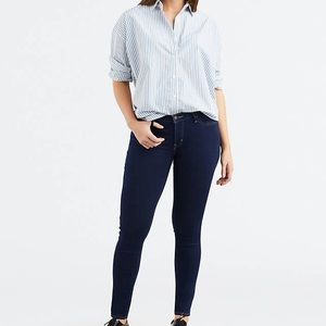 Levi’s 710 Super Skinny dark jeans